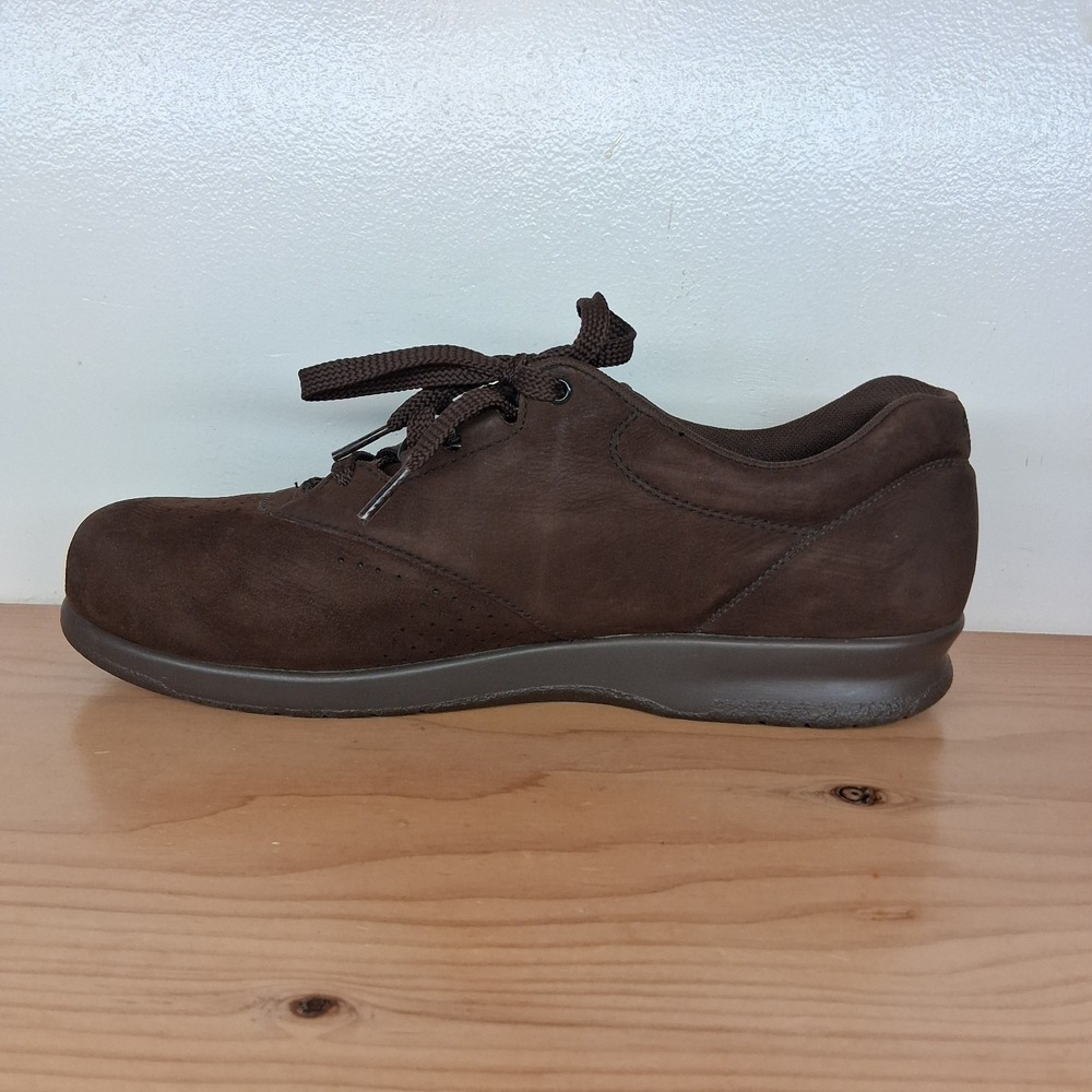 SAS‎ FREE TIME Womens Size 10 M Chocolate Brown Soft Suede Casual Comfort Shoes - Picture 5 of 13